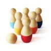 Channapatna Toys Wooden Bowling Pins Toy Set