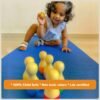 Channapatna Toys Wooden Bowling Pins Toy Set for kids