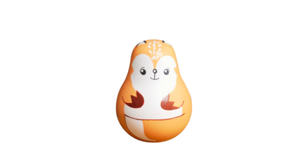 Wooden Squirrel Roly Poly Toy for Baby