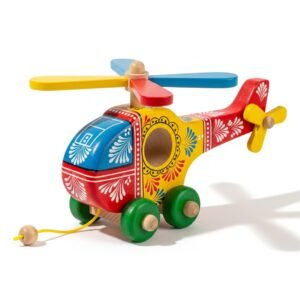channapatna-wooden-helicopter-pull-toy-handcrafted-toddler-toy-1pc