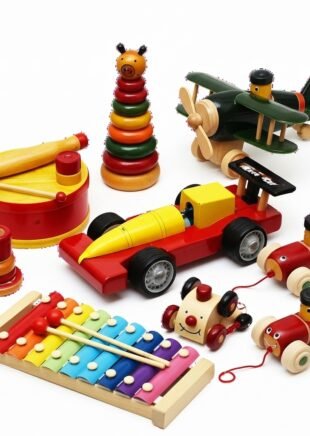 Channapatna Wooden Toy Gift Set – 9-in-1 Multicolor