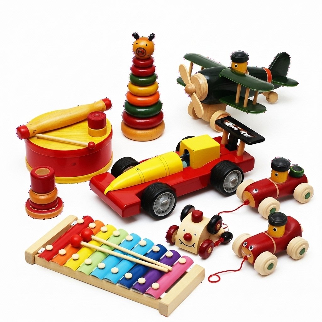 Channapatna Wooden Toy Gift Set – 9-in-1 Multicolor