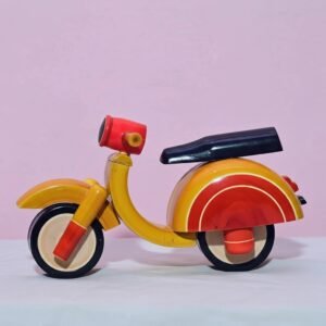 channapatna-wooden-toy-scooter-handcrafted-traditional-design-red-yellow