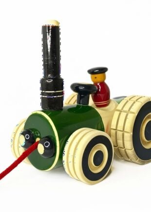 Channapatna Wooden Tractor Pull-Along Toy – Handcrafted Vehicle for Kids