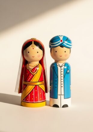 Channapatna Wooden Wedding Peg Dolls